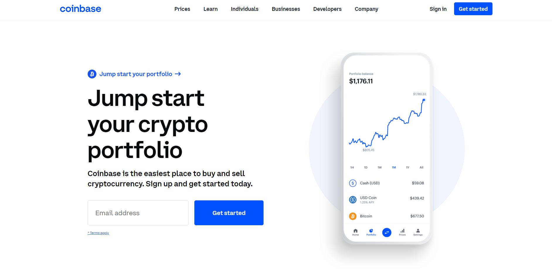 coinbase sign in